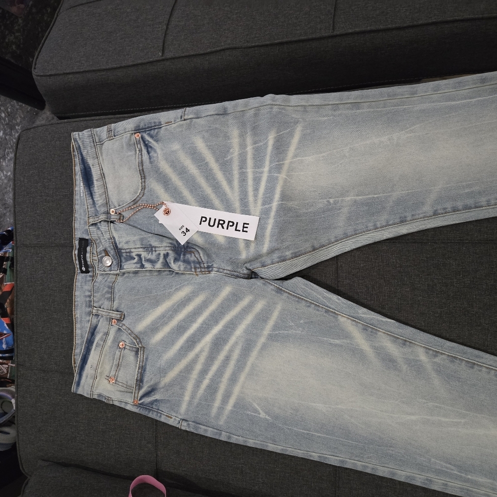 Purple jeans